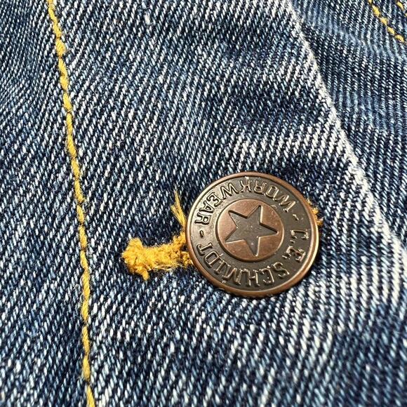 CE Schmidt Workwear Blue Denim Jean Jacket Women's Size medium - Picture 9 of 9